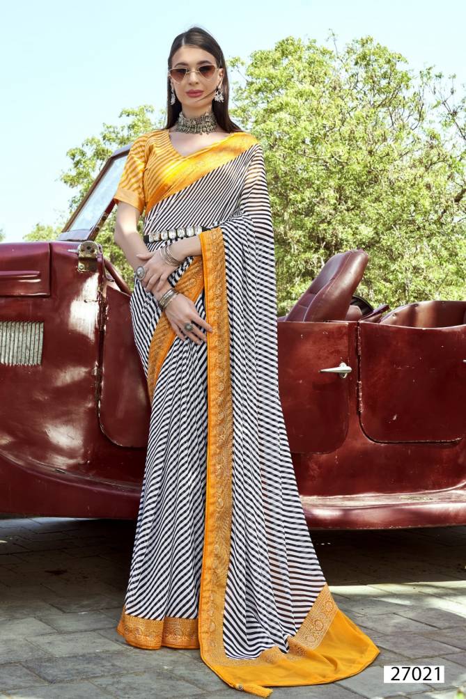 Aleemah By Vallabhi Georgette Designer Printed Sarees Wholesale Shop In Surat